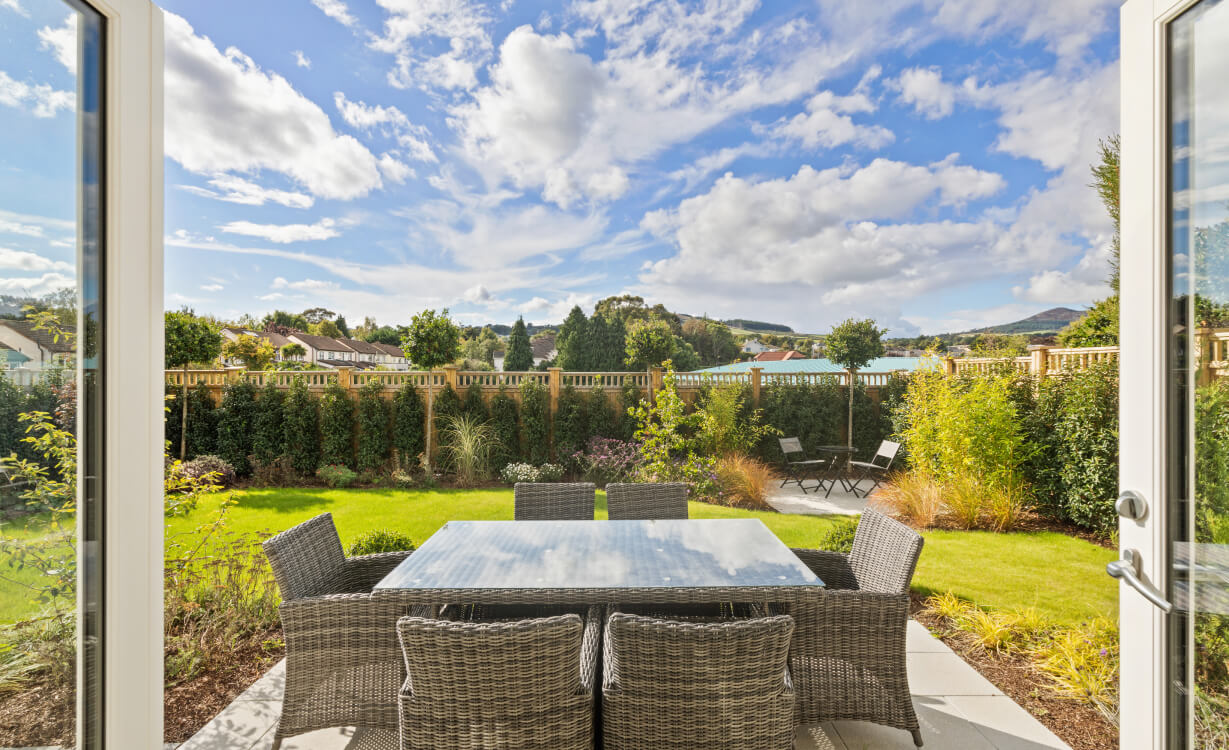 table in the patio - durkan homes